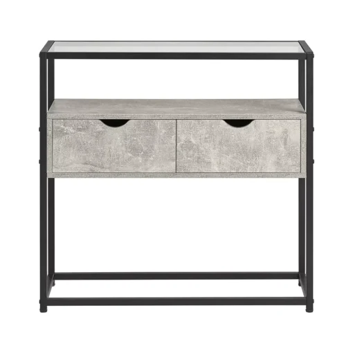Konsolinis staliukas šviesiai pilkas | 81 x 35 x78 cm