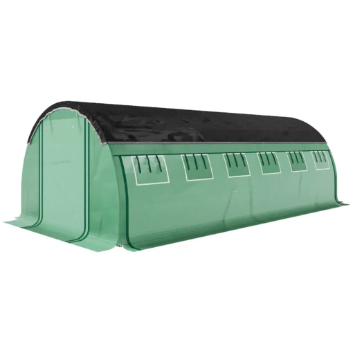 Plėvelinis šiltnamis, UV atsparus 6 x 3 x 2 m, žalias