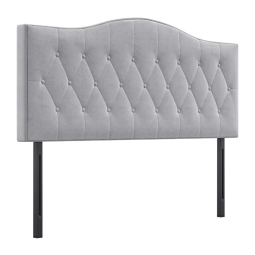 Stilingas lovos galvūgalis, pilkas 185x8x134cm