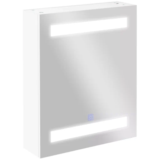 Vonios LED Veidrodinė Spintelė 9W | Balta | 50x15x60cm | Jutiklinis Jungiklis