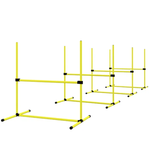 Agility kliūčių rinkinys, šunų dresavimo rinkinys, 4 x kliūtys, 99x65x94cm