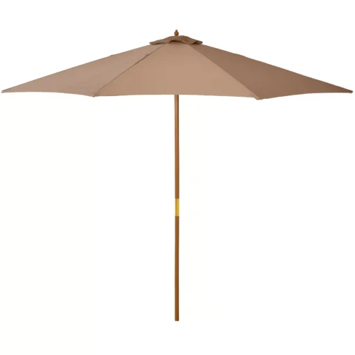 Medinis sodo skėtis 300 cm - chaki spalvos