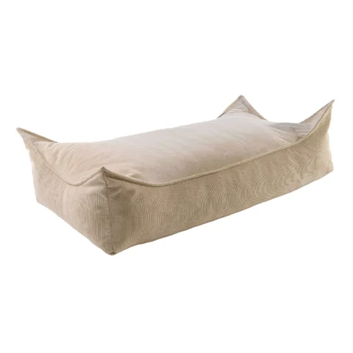 Pufas vaikams, stačiakampio formos, Slimcord, smėlio spalvos