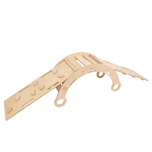 Didelis "Dream Rocker Classic Wood & Slide & Ladder" su rožine pagalve
