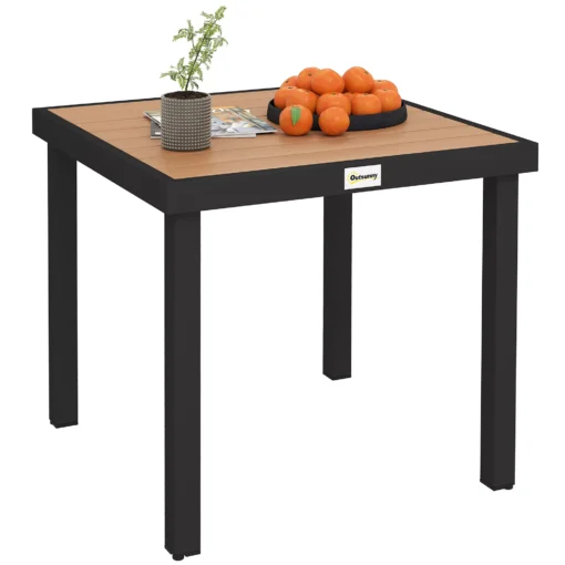 Sodo stalas 4 asmenims, valgomojo stalas 80 x 80 x 74 cm