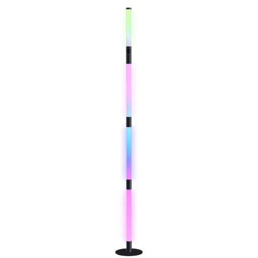 LED Grindų Lampa su Nuotolinio Valdymo Pulteliu | Reguliuojamo Ryškumo, Muzikos Sinchronizacija, Scenos Režimai, Skirta Svetainei ir Miegamajam, Tamsiai Pilka