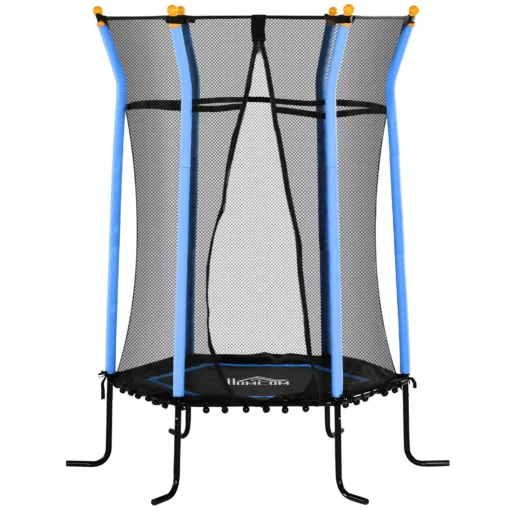 Vaikiškas batutas su apsauginiu tinklu Ø163,5 cm, iki 50 kg, skirtas 3-10 metų vaikams, Mėlyna