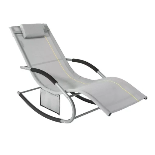 ,Supamasis krėslas, Lauko kėdė, Lauko baldai, pilkos spalvos, Patikrinta 150 kg, OGS28-HG