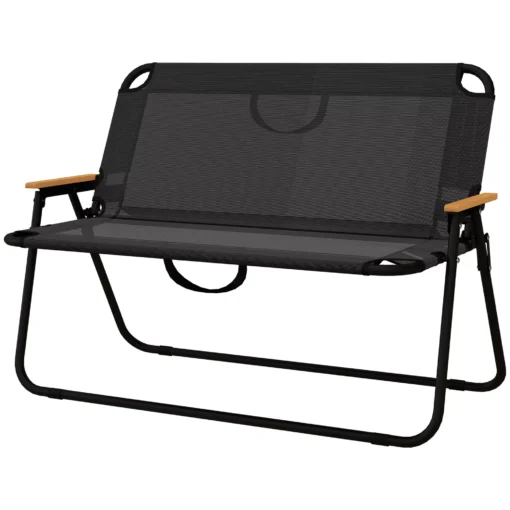 Sulankstomas 2 vietų stovyklavimo suoliukas, iki 220 kg, 108x65x73cm