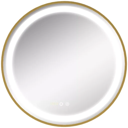 Vonios veidrodis su LED, IP44, 60x60cm