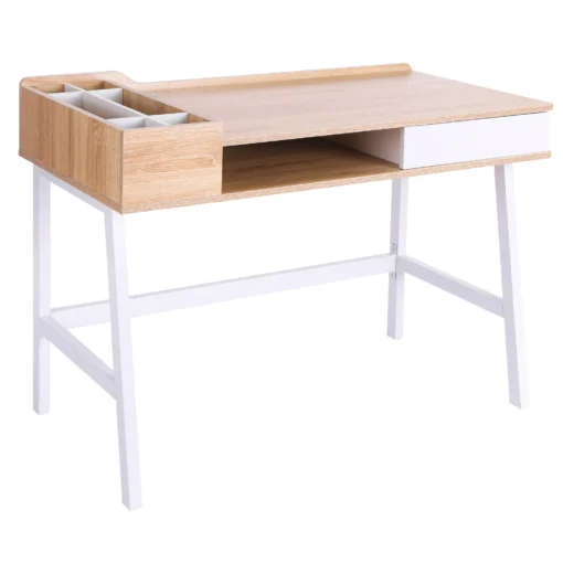 Rašomasis stalas su daiktadėžėmis, kompiuterio stalas su stalčiais 100 x 55 x 81,5 cm