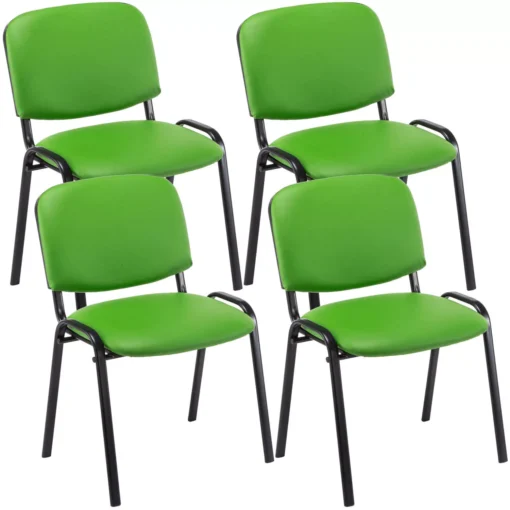 4 lankytojų kėdžių rinkinys "Ken" imitacijos oda