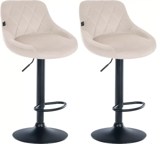 2 baro kėdžių rinkinys "Lazio velvet black