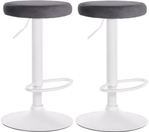 2 baro kėdžių rinkinys Ponte velvet white