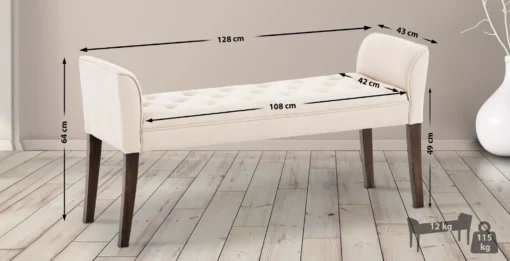 Chaiselongue Kleopatra, antik-dunkel