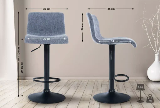 Baro kėdė Hoover audinys B