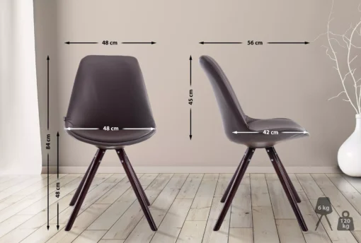 Lankytojų kėdė "Laval Cappuccino" apvali