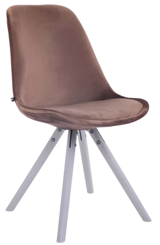 Lankytojų kėdė Toulouse velvet round white