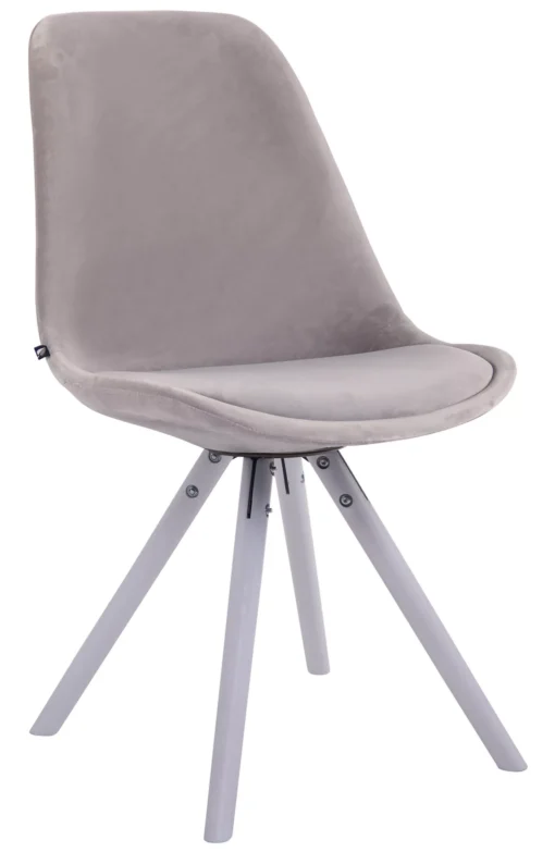 Lankytojų kėdė Toulouse velvet round white