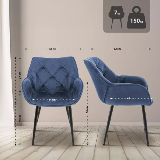 Kėdė Tanna velvet