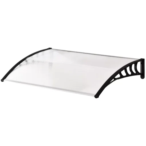Lauko durų stogelis polikarbonatinis su apsauga nuo UV spindulių 90x150cm