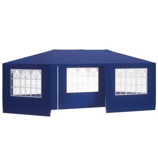 Gazebo Rimini Mėlynas 6x3m su šoninėmis sienelėmis