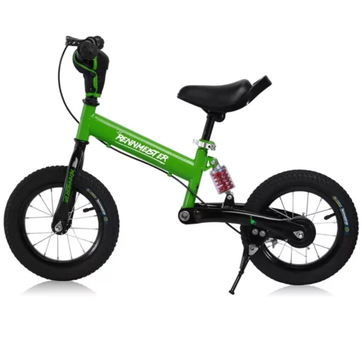 Balance Bike "Rennmeister" 12" Žalia su šonine atramėle