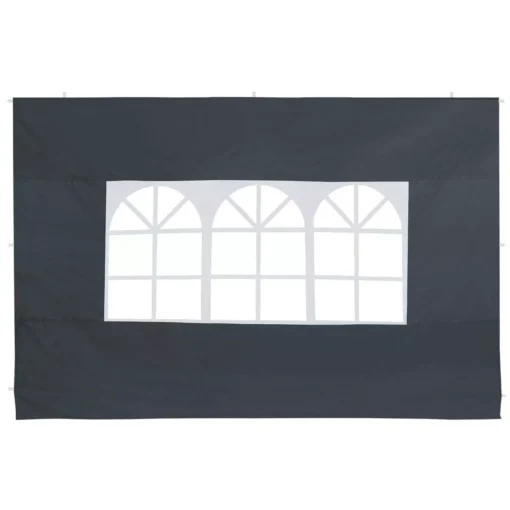 Gazebo šoninė panelė 2 vnt. rinkinys, antracitas, 3x2m