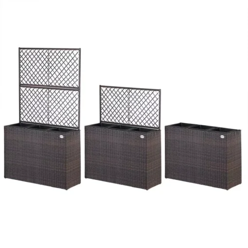 Rataninis treliažas rudas 83x305x146cm