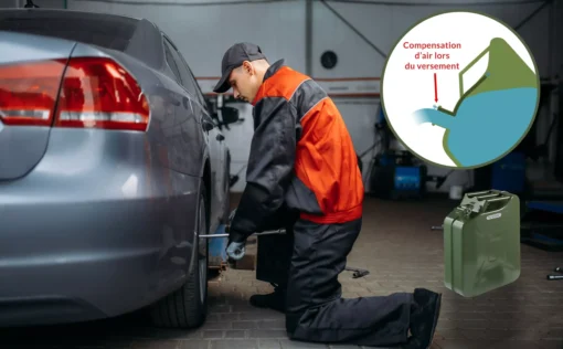 Jerry Can 3vnt. Rinkinys Metalinis 20L su piltuvėliu